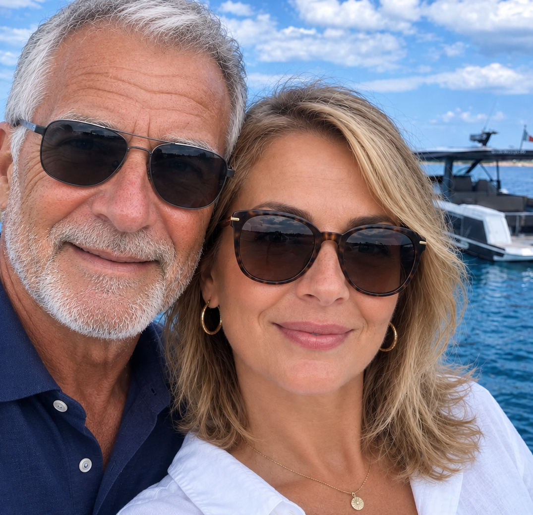 Alain, 66 ans (Ajaccio, Corse) et Elena, 56 ans (ville natale Kiev, puis installée en France depuis le début de la guerre)